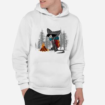 Hiking Because Murder Is Wrong Funny Cat Hiking Lovers Sweatshirt Hoodie | Crazezy UK