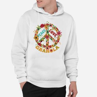 Hippie Funny Quote Peace Love Granola, Hippie Peace Sign Hoodie | Crazezy