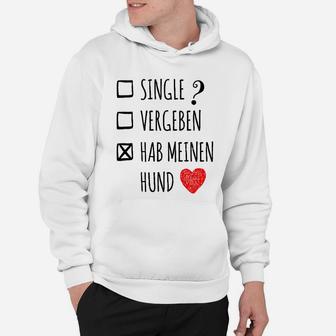 Humorvolles Hundebesitzer Hoodie 'Hab meinen Hund', Lustiges Motiv - Seseable