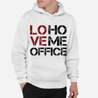 I Love Home Office Job At Home Wfh Remote Work Lover Hoodie | Crazezy DE