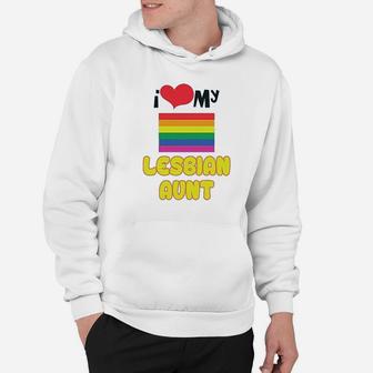 I Love My Lesbian Aunt With Gay Flag Lgbtq Hoodie | Crazezy CA
