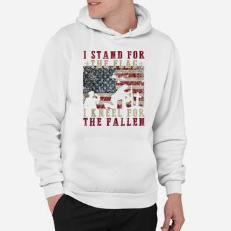 I Stand For The Flag Kneel For The Fallen Memorial Day Shirt Hoodie | Crazezy