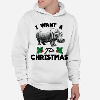 I Want A Hippopotamus For Christmas Hoodie | Crazezy