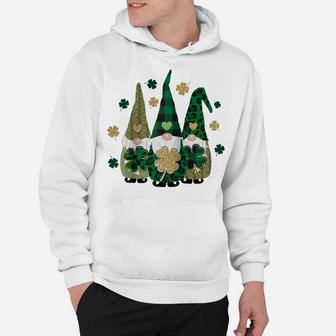 Irish Gnome St Patricks Day Shamrock Shirt Lucky Leprechauns Raglan Baseball Tee Hoodie | Crazezy CA