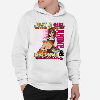 Just A Girl Who Loves Anime Ramen Sketching Teen Merchandise Hoodie | Crazezy AU