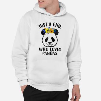 Just A Girl Who Loves Pandas Gift Mothers Day Funny Tshirt Hoodie | Crazezy