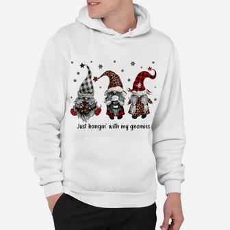 Just Hangin With My Gnomies Santa Gnome Christmas Hoodie | Crazezy CA