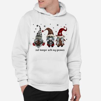 Just Hangin With My Gnomies Santa Gnome Christmas Hoodie | Crazezy UK