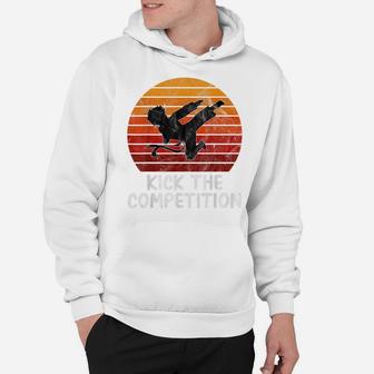 Kick The Competition Vintage Funny Karate Boys Mens Teen Hoodie | Crazezy