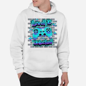 Kids 10 Year Old 10Th Video Gamer Gaming Birthday Party Boys Girl Hoodie | Crazezy UK