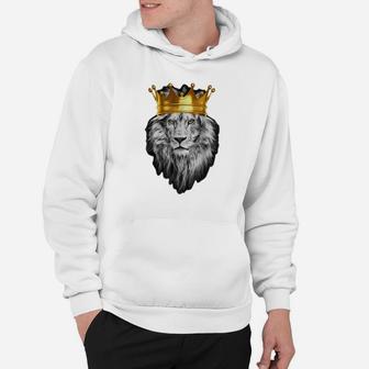 King Lion Gold Crown Shirt Hoodie - Thegiftio UK