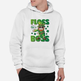 Leprechaun Floss Like A Boss St Patricks Day Boys Kids Gifts Hoodie | Crazezy