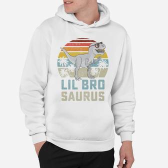 Lilbrosaurus T Rex Dinosaur Lil Bro Saurus Brother Family Hoodie | Crazezy UK