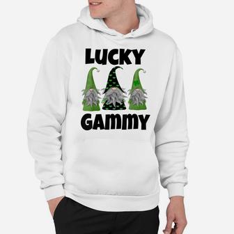 Lucky Gammy St Patricks Day Gnome Shirt Grandma Grandmother Hoodie | Crazezy