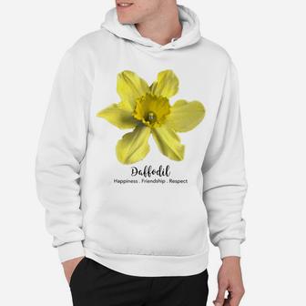 March Birth Month Flower Daffodil Vintage Hoodie | Crazezy