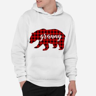 Matching Family Buffalo Plaid Granny Bear Red Lumberjack Hoodie | Crazezy UK