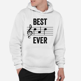 Mens Best Dad Ever Music Notes Tshirt Funny Fathers Day Gift Hoodie | Crazezy DE