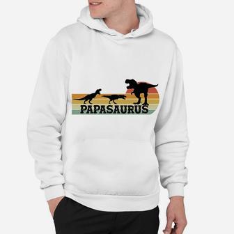 Mens Fun Papasaurus T-Rex Dinosaurs For Papa - Father's Day Hoodie | Crazezy