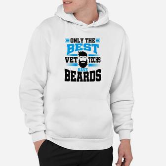 Mens Funny Vet Tech Veterinary Technician Beard For Men Hoodie - Thegiftio UK