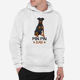 Mens Min Pin Dad Miniature Pinscher Dog Father Father´S Day Men Hoodie | Crazezy CA