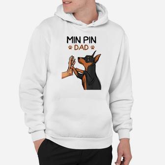Mens Min Pin Dad Miniature Pinscher Dog Father Men Father´S Day Hoodie | Crazezy CA