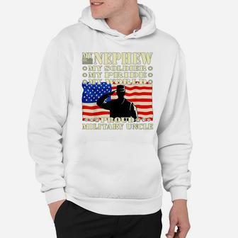 Mens My Nephew My Soldier Hero Proud Military Uncle Army Family Hoodie | Crazezy DE