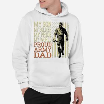 Mens My Son My Soldier Hero - Proud Army Dad Military Father Gift Hoodie | Crazezy