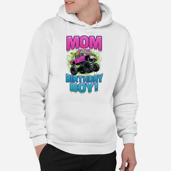 Monster Truck Mom Of The Birthday Boy Gift Hoodie | Crazezy UK