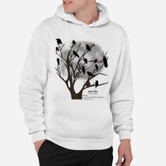 Murder Of Crows Funny Animal Hoodie | Crazezy