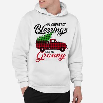 My Greatest Blessings Call Me Granny Xmas Gifts Christmas Hoodie | Crazezy