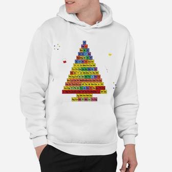 Oh Chemistree - Colorful Periodic Table Christmas Tree Hoodie | Crazezy
