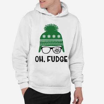 Oh Fudge Funny Christmas Saying, Vintage Xmas Hoodie | Crazezy UK