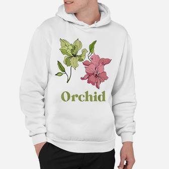 Orchid Flower Floral Women's Or Girls Classic Hoodie | Crazezy AU