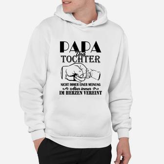 Papa Und Tochter Immer Im Herzen Vereint Hoodie - Seseable