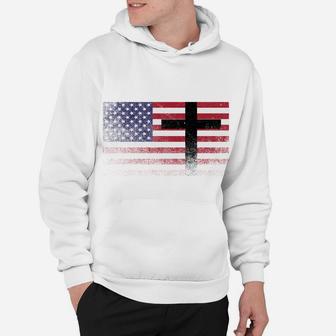 Patriotic Gift I Stand For The Flag And Kneel For The Cross Sweatshirt Hoodie | Crazezy