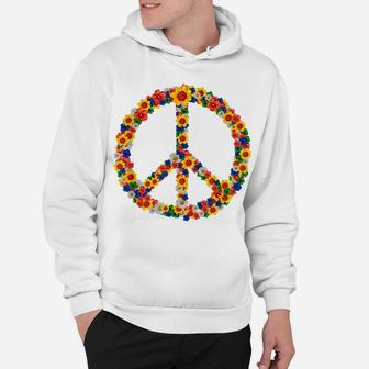 Peace Love 60S 70S Flower Power Hippie Outfit Hoodie | Crazezy