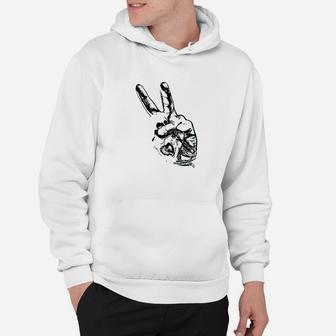 Peace Out Peace Sign Victory Hand Sign Hoodie - Thegiftio UK