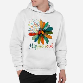Peace Sign Hippie Soul Tshirt Flower Daisy Lovers Gifts Hoodie | Crazezy DE