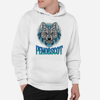 Penobscot Wolf Spirit Animal Native American Penobscot Herit Hoodie | Crazezy CA