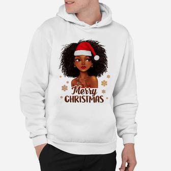 Ph Merry Christmas Santa African American Costume Xmas Girl Sweatshirt Hoodie | Crazezy