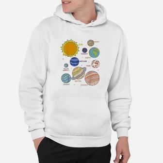 Planets Universe Astronomy Science Solar System Hoodie | Crazezy CA