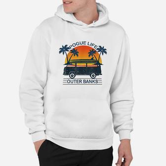 Pogue Life Outer Banks Retro Vintage Sunny Hoodie | Crazezy