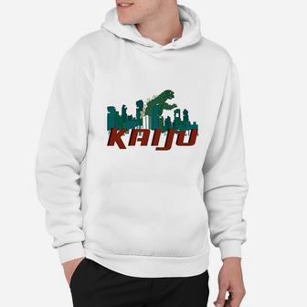 Poster Foundry Kaiju Destroying The City Hoodie | Crazezy