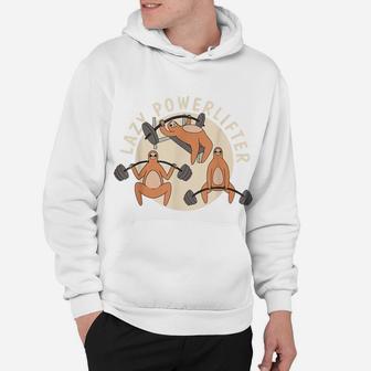 Powerlifting Sloth Squat Bench Deadlift Lazy Powerlifter Hoodie | Crazezy AU
