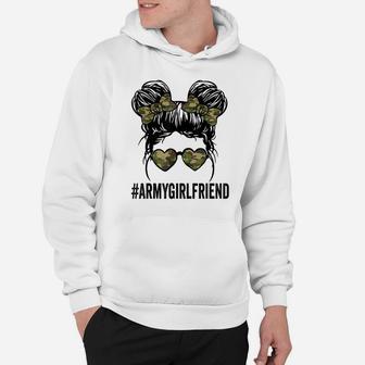 Proud Army Girlfriend Funny Tee For Army Wives Army Women Hoodie | Crazezy