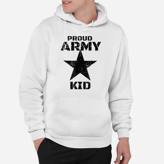 Proud Army Kid Military Patriotic Distressed T Shirt Hoodie | Crazezy AU