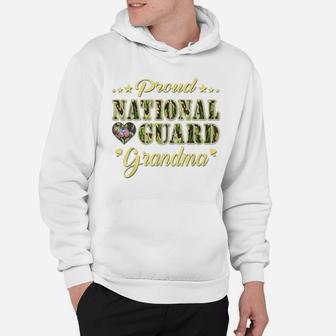 Proud National Guard Grandma Dog Tag Heart Army Grandmother Hoodie | Crazezy