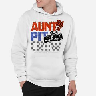 Race Car Themed Birthday Party Gift Aunt Pit Crew Costume Hoodie | Crazezy CA