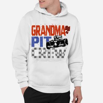 Race Car Themed Birthday Party Gift Grandma Pit Crew Costume Hoodie | Crazezy CA