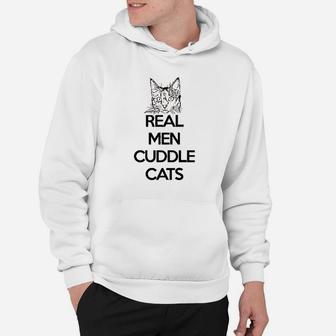 Real Men Cuddle Cats Hoodie | Crazezy DE
